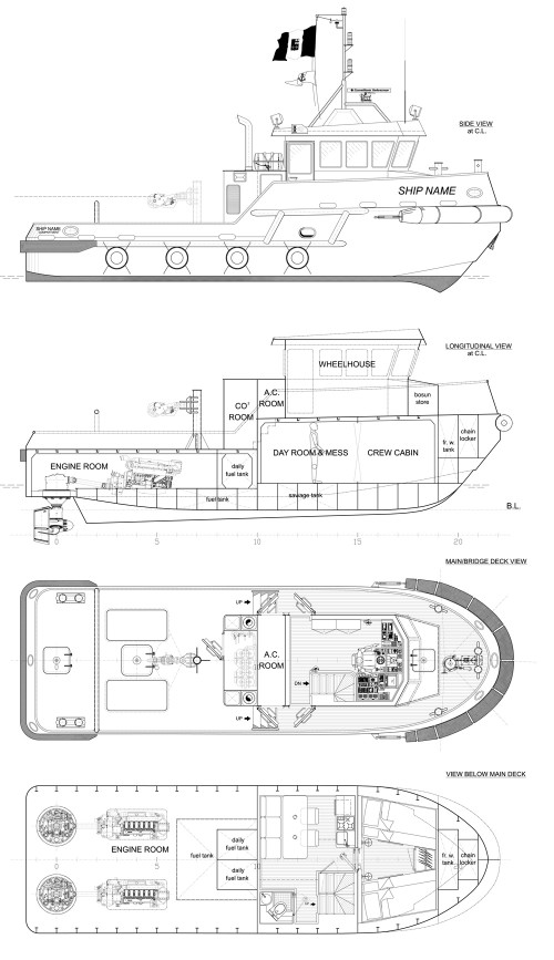 14 mt. Multipurpose Tug Boat